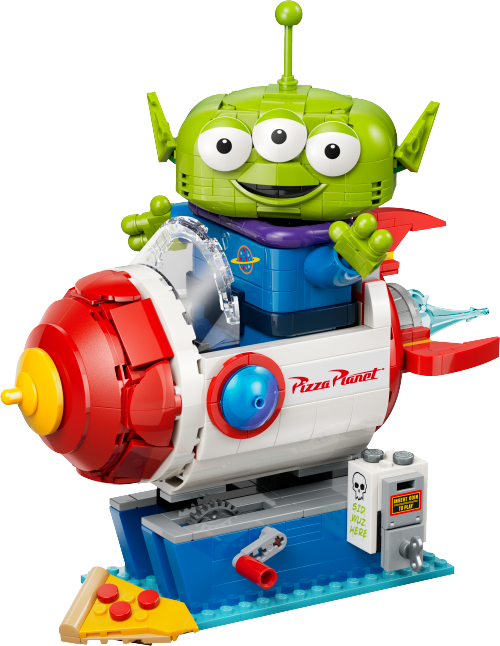 LEGO Disney 43307 Alien with Pizza Planet Rocket Ride productbeeld