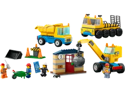 LEGO 60391 Construction Trucks and Wrecking Ball Crane