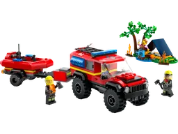 LEGO 60412 4x4 Fire Truck with Rescue Boat