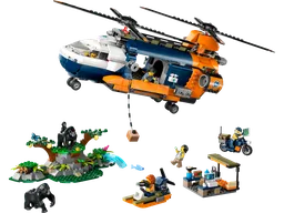 LEGO 60437 Jungle Explorer Helicopter at Base Camp