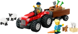 LEGO 60461 Red Farm Tractor with Trailer & Sheep