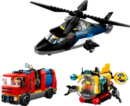 LEGO 60462 Helicopter, Fire Truck & Submarine Remix