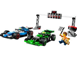 LEGO 60474 F1® Grid with VCARB & Sauber Race Cars