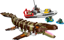 LEGO 76974 Brick-Built Mosasaurus Boat Mission