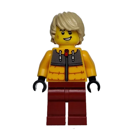 Snowboarder (Bright Light Orange Jacket, Dark Red Legs)
