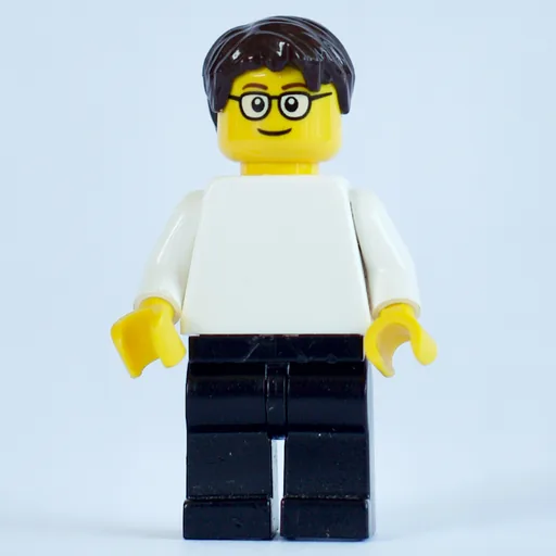 LEGO minifig White Torso (fig-000130)