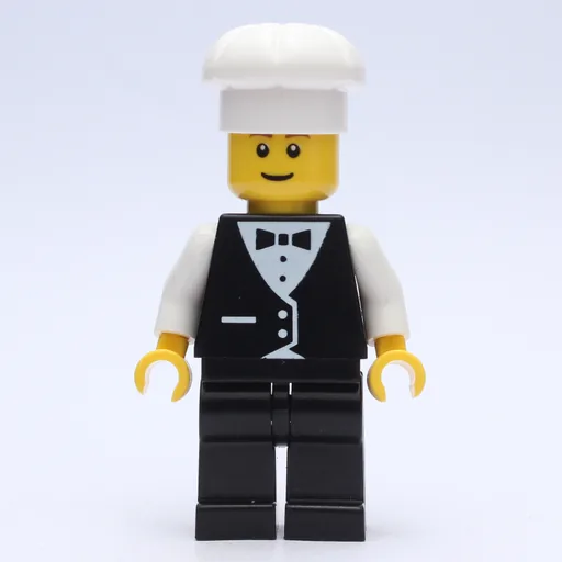 Waiter (Man, Black Suit and Bow Tie, Chef Hat)