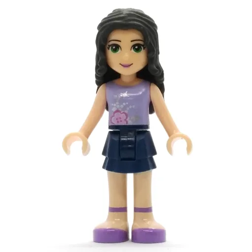 Emma (Lavender Top, Dark Blue Skirt)