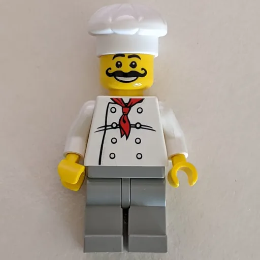 Chef (White Torso, Light Gray Legs)