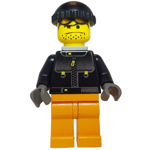 Snowboarder (Black Jacket, Black Hat, Neck Bracket)