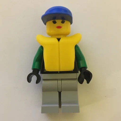 Racer (Extreme Team, Black Jacket, Green Legs, Blue Cap, Yellow Life Vest)
