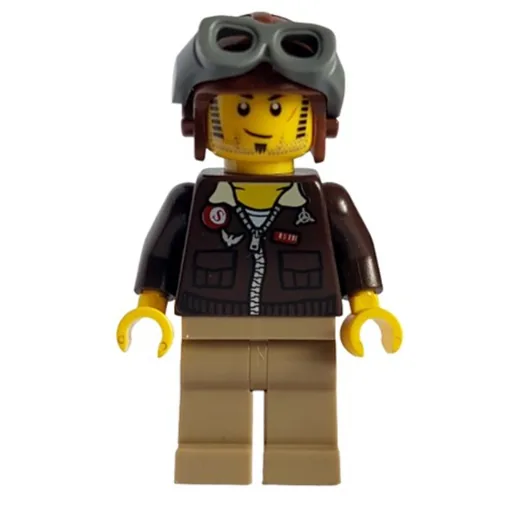 LEGO minifig Jake Raines in Hat with Goggles (fig-000450)