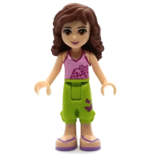 Olivia (Bright Pink Top, Lime Trousers)