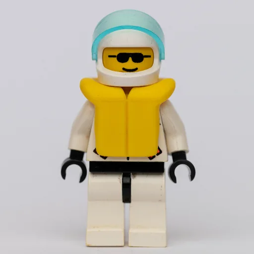 Res-Q Man (Helmet with Visor, Yellow Life Vest, Sunglasses)