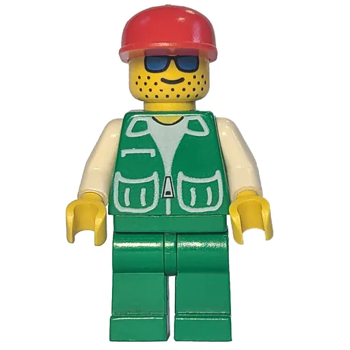 Man (Green Jacket, Green Legs, Red Cap, Blue Sunglasses)