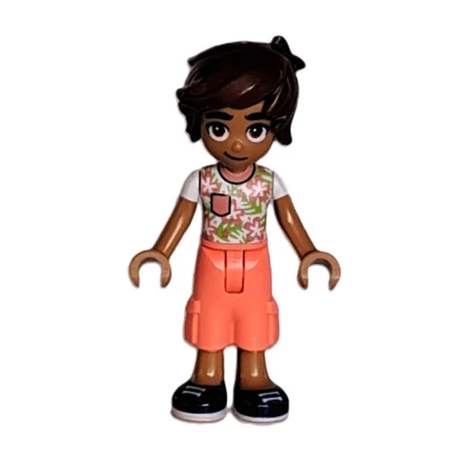 Leo (White/Coral Top, Coral Pants)