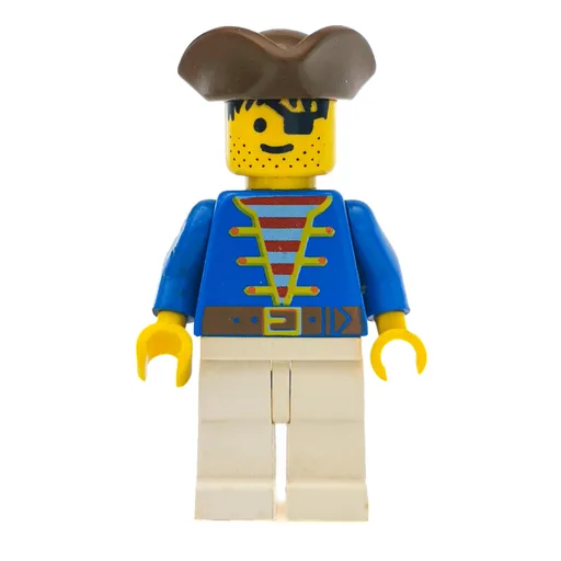 Pirate (Blue Jacket, White Legs, Brown Bicorne, 3626b)