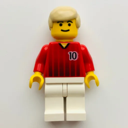 Soccer Player Red Torso (White Legs #10)