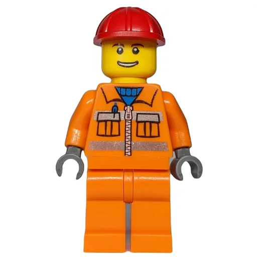 LEGO minifig Construction Worker (fig-001290)