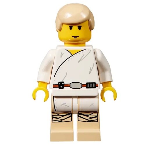 Luke Skywalker (White Robe, Yellow Skin (3626b Head))