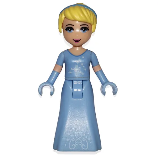 Cinderella (Bright Light Blue Dress, Silver Stars, hair Band)
