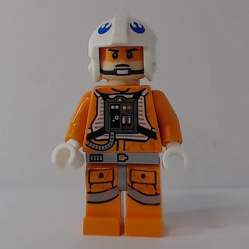 Rebel Pilot Snowspeeder (Orange Flight Suit, White Helmet, Orange Visor)