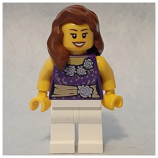 Dark Purple Torso (White Legs, Reddish Brown Hair)