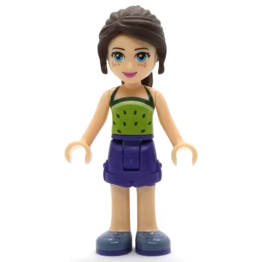 Naomi (Lime Top, Dark Purple Skirt)