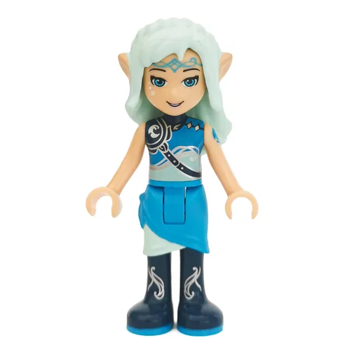 Naida Riverheart in Dark Azure and Light Aqua Outfit