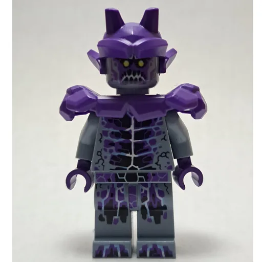 LEGO minifig Stone Stomper with Dark Purple Shoulder Armor (fig-001774)
