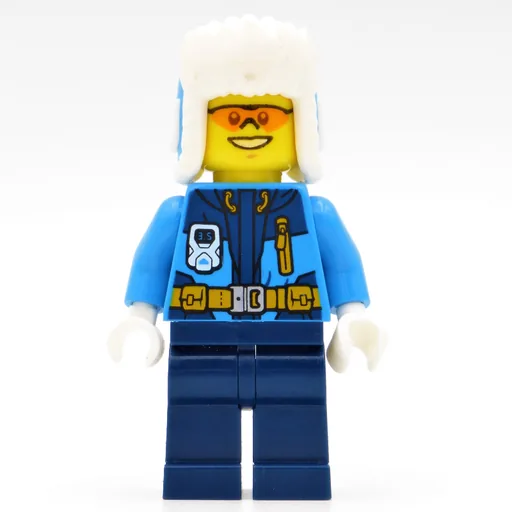Arctic Explorer (Ushanka Hat, Orange Sunglasses)