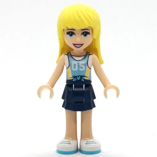 Stephanie (Medium Blue Jersey, Dark Blue Skirt)