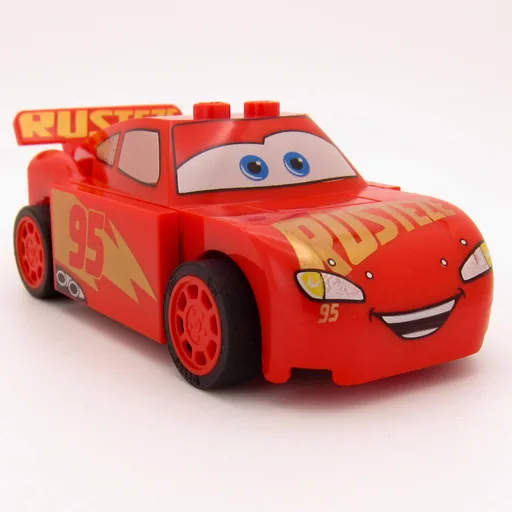 Lightning McQueen (Juniors, Large Rust-eze Logo)