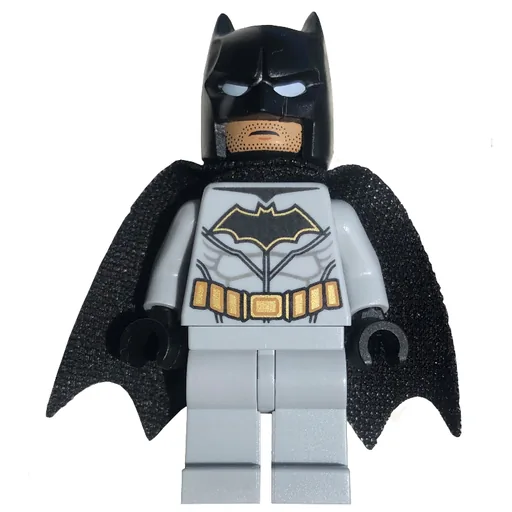 Batman (Light Bluish Gray Suit, Black Cape and Cowl, Black Head)