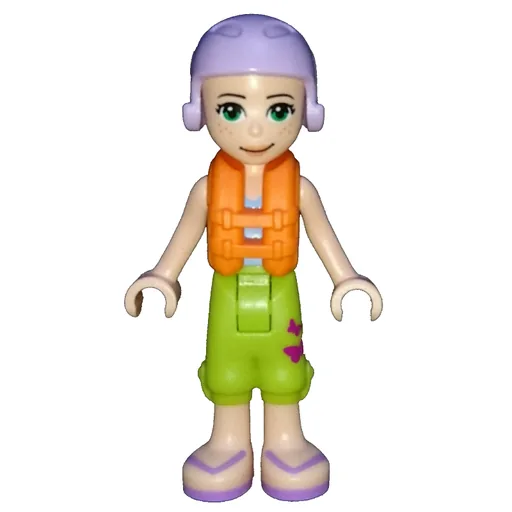 Mia (Medium Azure Top, Lime Trousers, Lavender Cap, Life Vest)