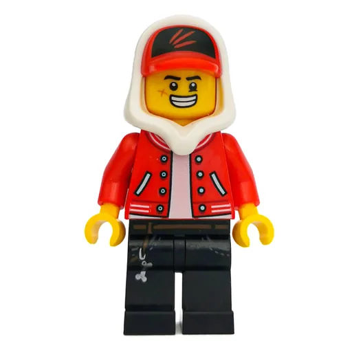 Jack Davids (Red Jacket with White Hood and Red Cap)