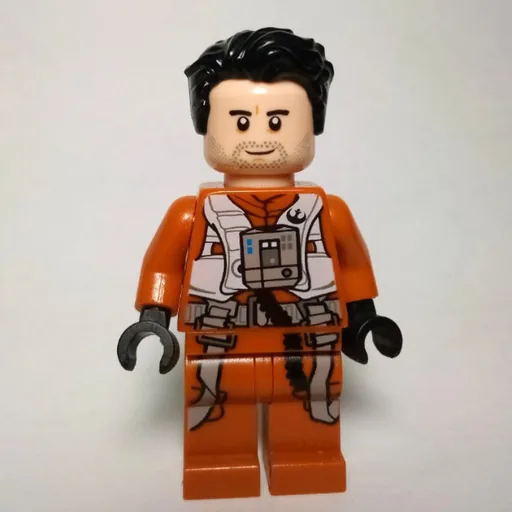 Poe Dameron (Dark Orange Pilot Outfit, Hair)