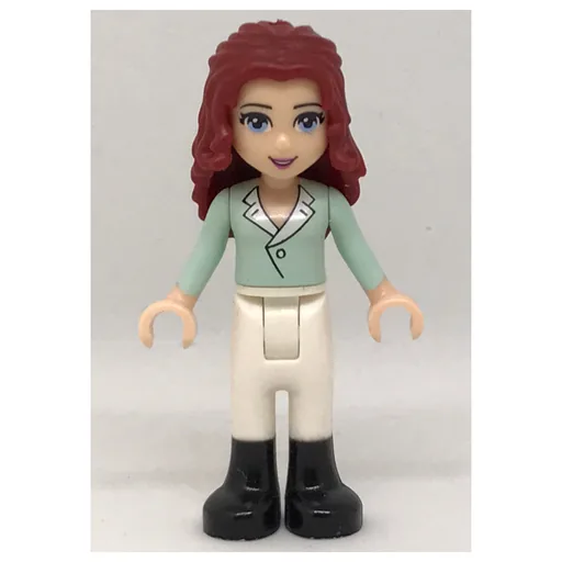Theresa (Light Aqua Top, White Trousers)