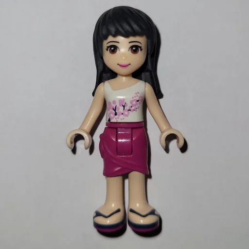 Maya (White Top, Magenta Skirt)