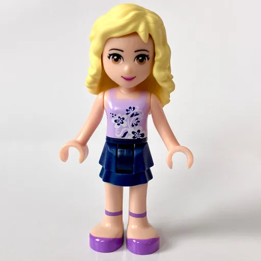 Danielle (Lavender Top, Dark Blue Skirt)