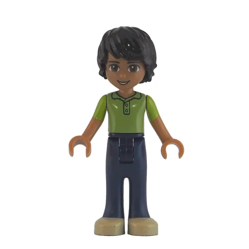 Matthew (Lime Vest, Dark Blue Trousers)