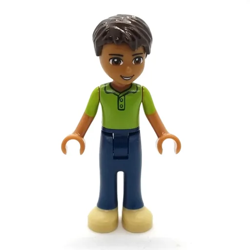 Robert (Lime Vest, Dark Blue Trousers)