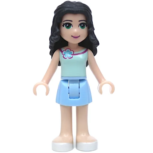 Emma (Light Aqua Top, Bright Light Skirt)