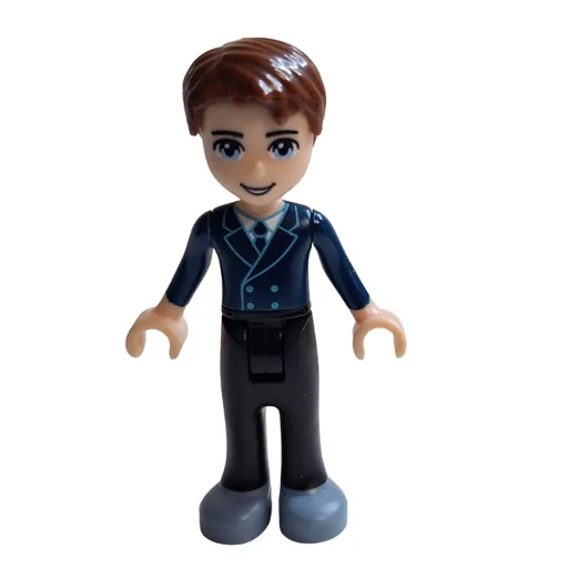 David (Dark Blue Vest, Black Trousers)