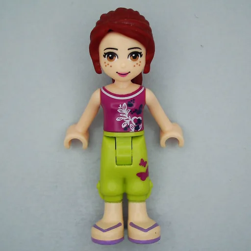 Mia (Magenta Top, Lime Trousers)