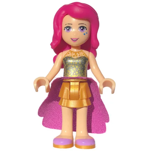 Livi (Black Top, Pearl Gold Skirt)