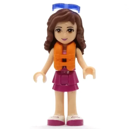 Olivia (Sand Green Vest, Magenta Skirt)