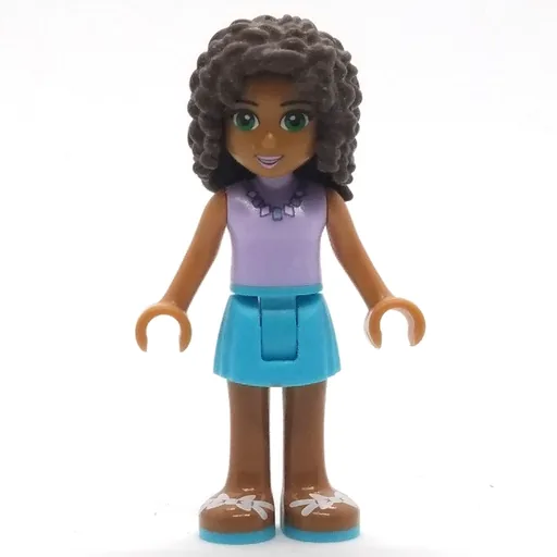 Andrea (Lavender Top, Medium Azure Skirt)