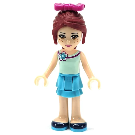 Mia (Light Aqua Top, Medium Azure Skirt)