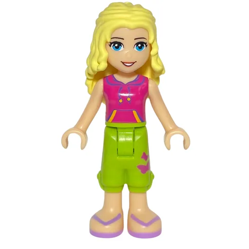 Liza (Magenta Top, Lime Trousers)